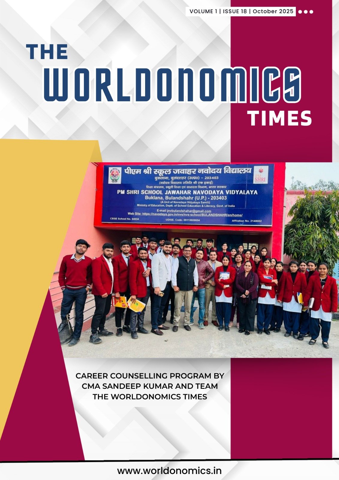 The Worldonomics Times | Volume 1 | Issue 18 | October  2025