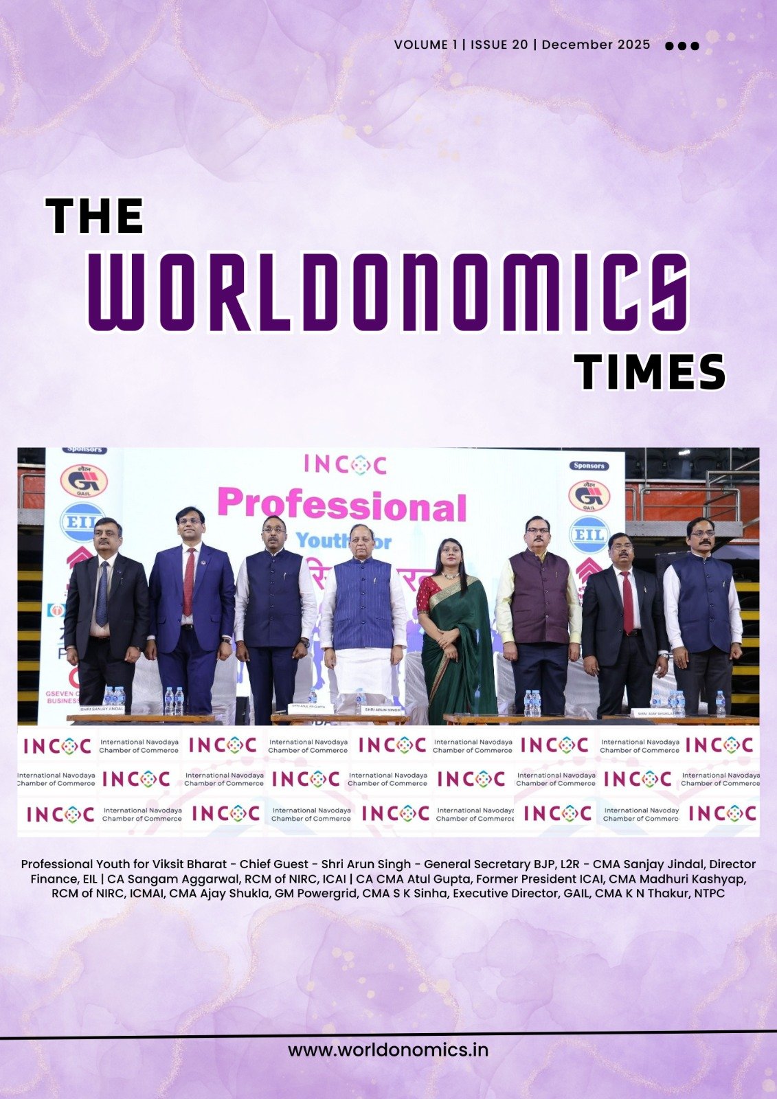 The Worldonomics Times | Volume 1 | Issue 20 | December  2025