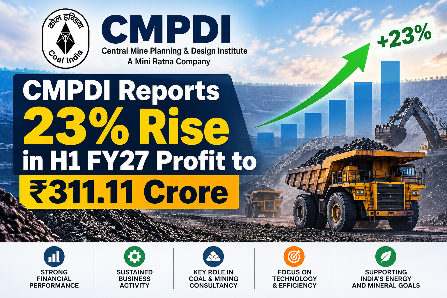 CMPDI Reports 23% Rise in H1 FY27 Profit to ₹311.11 Crore