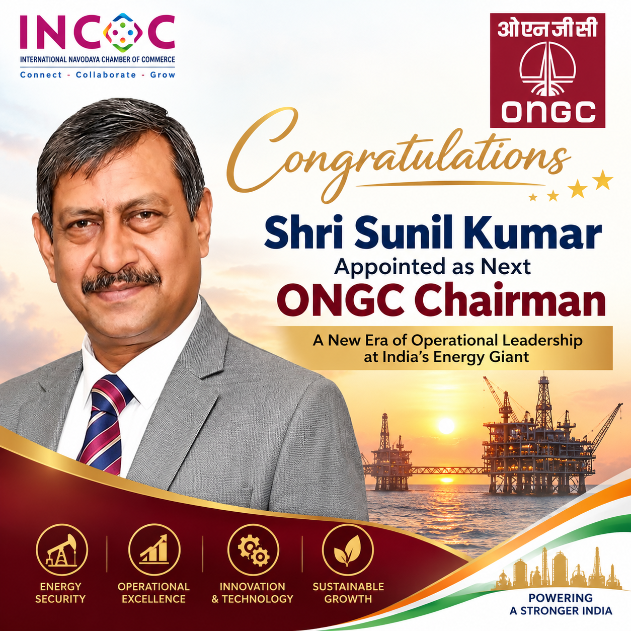 Sunil Kumar Appointed as Next ONGC Chairman: A New Era of Operational Leadership at India’s Energy Giant